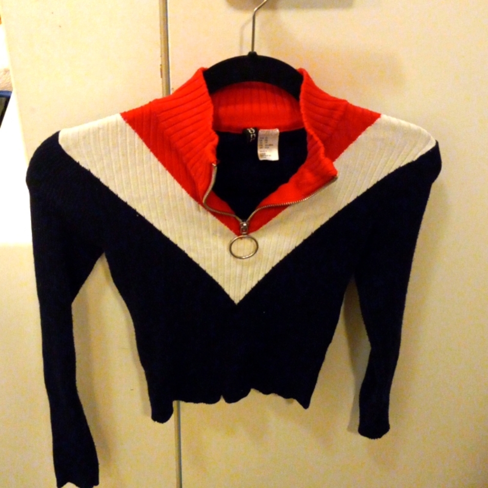 Divided sweater
